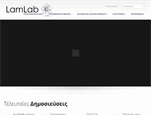 Tablet Screenshot of lam-lab.com